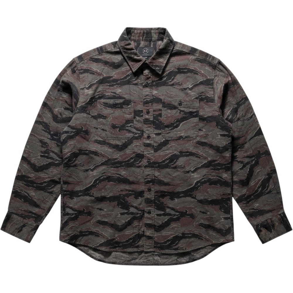 Cotton‎ On 91 Vintage Tiger Stripe Shirt Mens Medium Green Ranger Jungle Camo